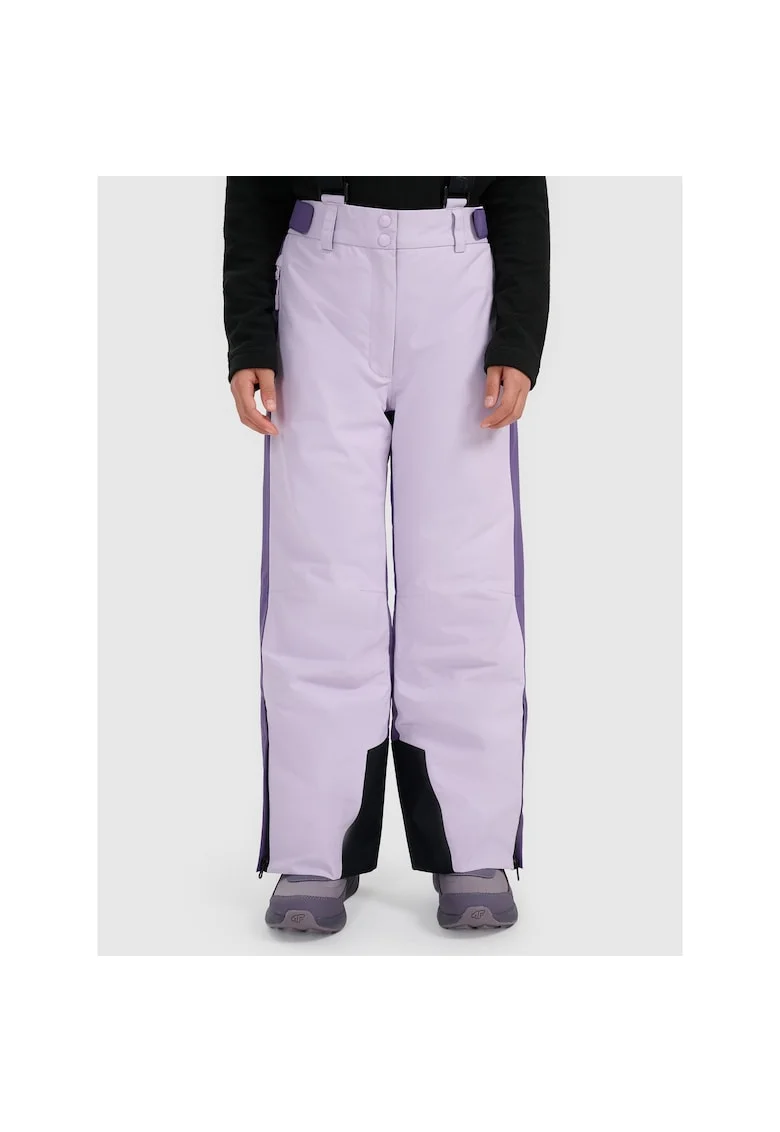 Pantaloni ski fete  NeoDry 8000 violet impermeabili