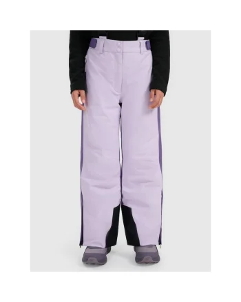 Pantaloni ski fete  NeoDry 8000 violet impermeabili