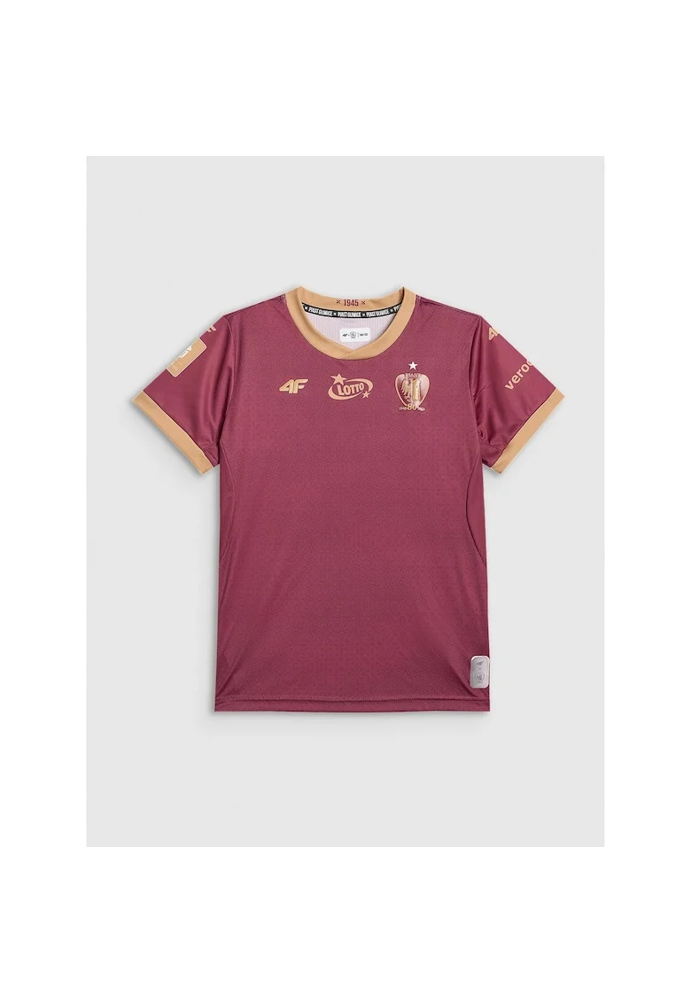Tricou sport copii,  uscare rapida, poliester, rosu,