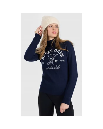 Bluza unisex dama  lana, bleumarin,