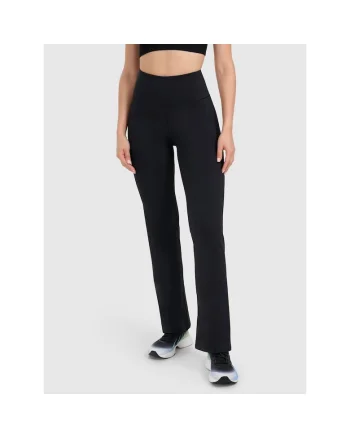 Pantaloni sport dama,  antrenament, negru, poliester,