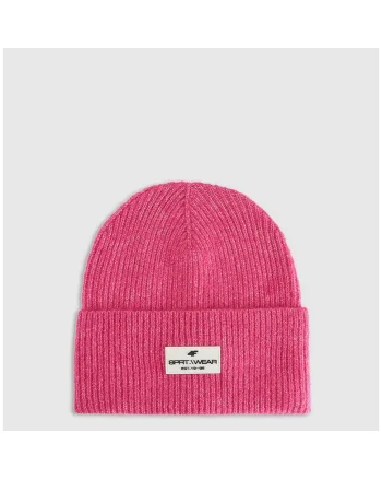 Caciula beanie dama  roz, M, material reciclat