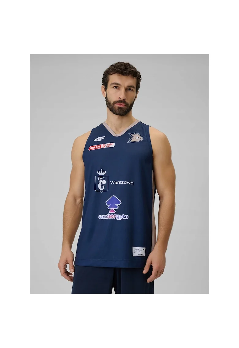 Maiou baschet barbati  tehnologie 4FDry, bleumarin, Bej/Bleumarin