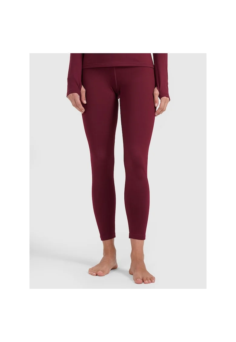 Pantaloni sport dama,  caldurosi, rosu, poliester,