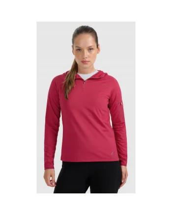 Hanorac sport dama,  trekking, uscare rapida, roz, poliester
