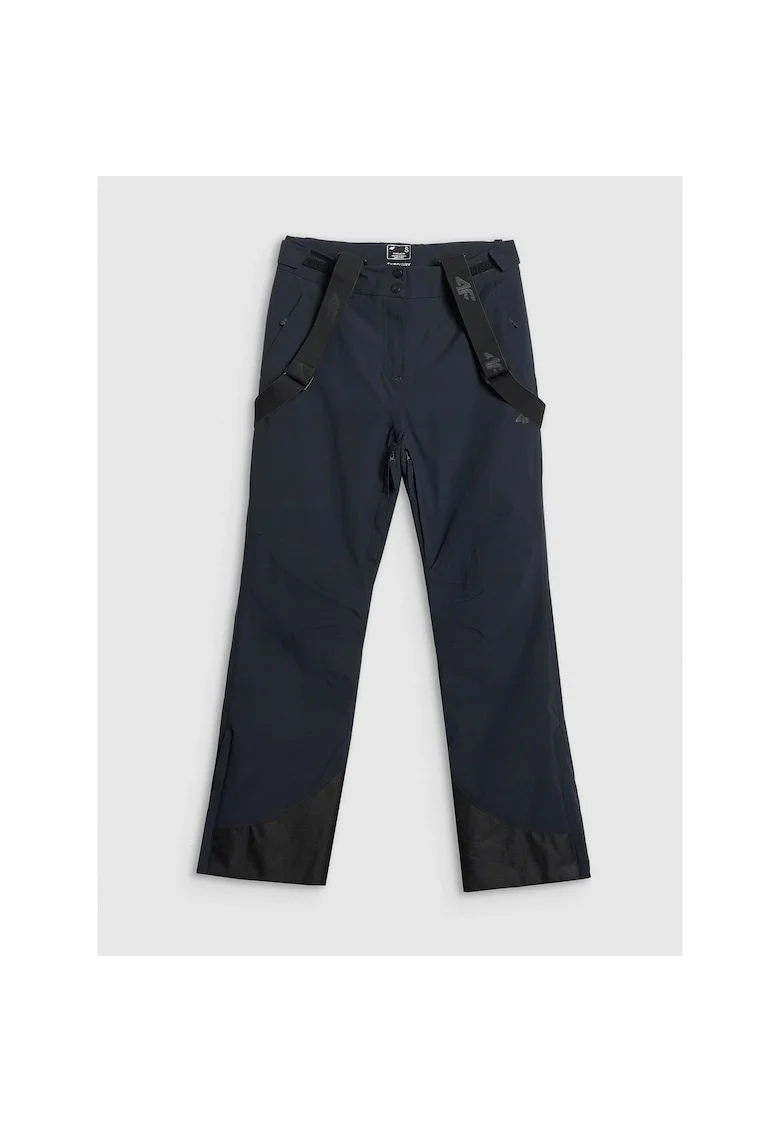 Pantaloni sport dama,  schi, negru, poliester,