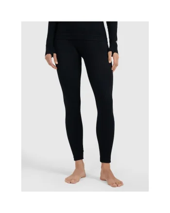 Pantaloni sport dama  lenjerie termoactiva fara cusaturi, negru, poliamidadwqf, Negru