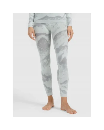 Pantaloni sport dama,  lenjerie termoactiva fara cusaturi, alb, poliamidwqfda, Alb