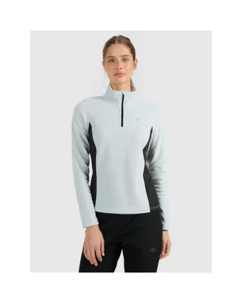 Bluza sport dama,  poliester, albastru deschis/negru