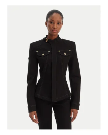 Geaca de blugi Femei,  Bumbac, Negru, Negru