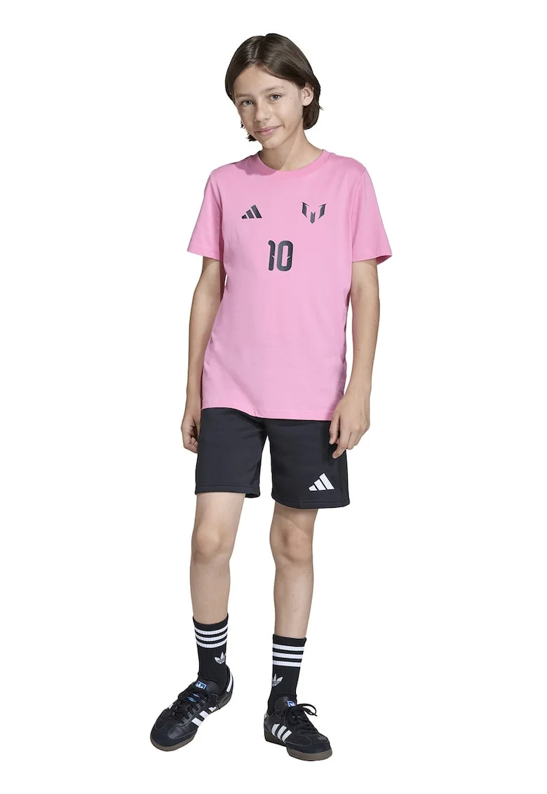 Tricou cu decolteu la baza gatului, pentru fotbal Messi, Roz