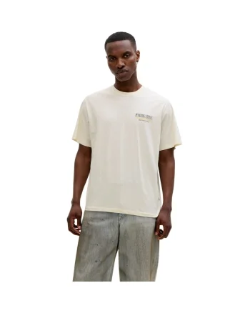Tricou JACK &JONES Watercolour SS Crew Neck 58643, Bej