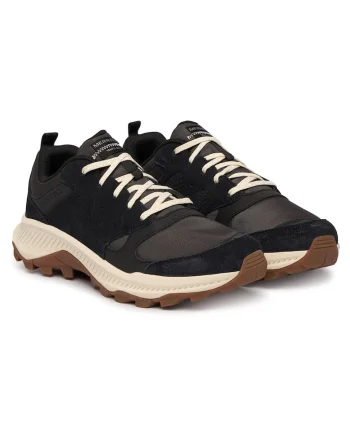 Pantofi trekking barbati,  piele naturala, negru maro