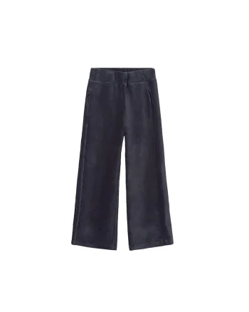 Pantaloni copii  bleumarin, material textil - 65499, Bleumarin