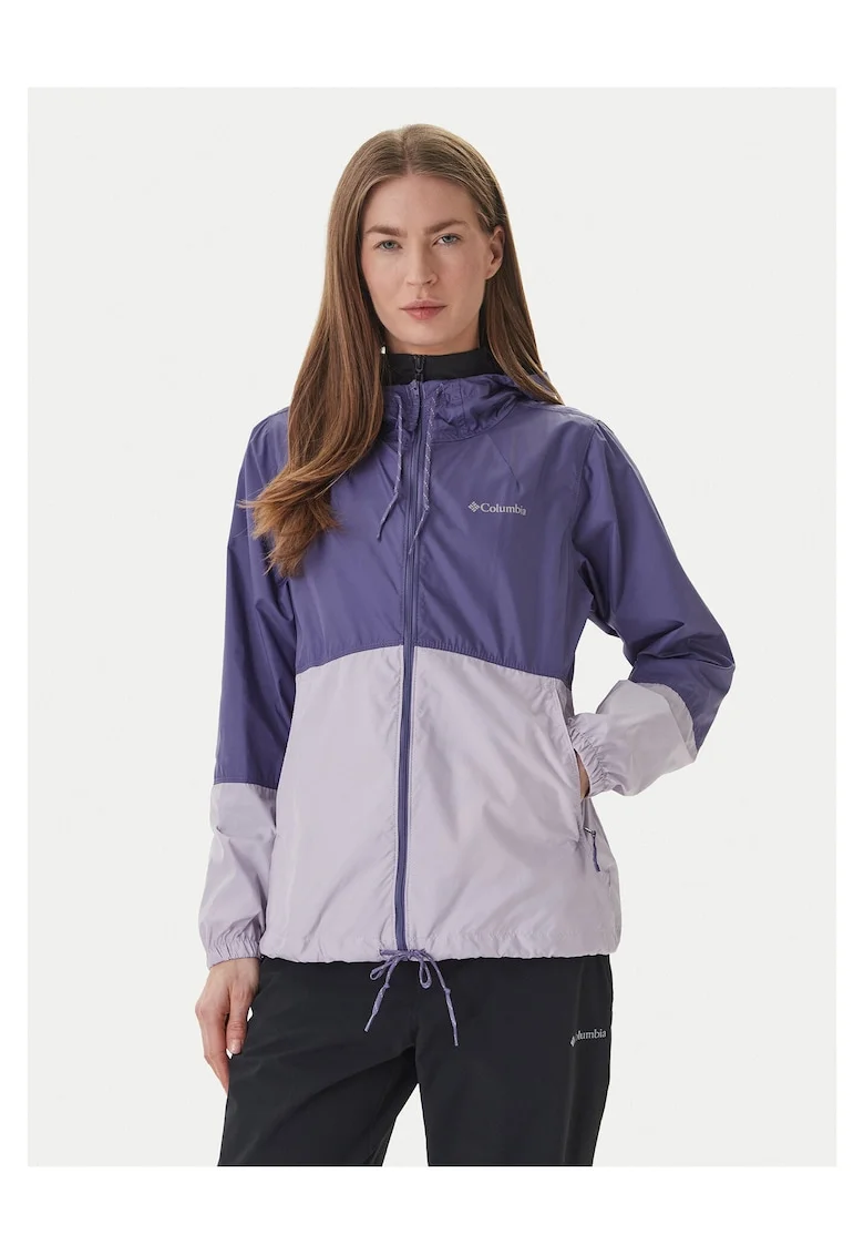 Jacheta  poliester, fermoar, violet, Violet