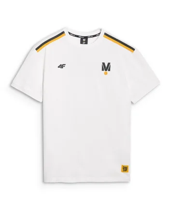 Tricou  Drift Masters, bumbac, Alb/Negru/Galben