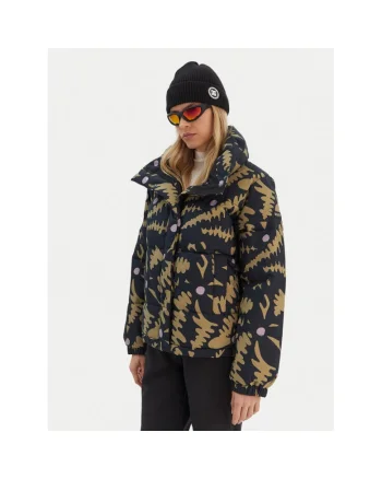 Geaca de ski dama  negru, maro