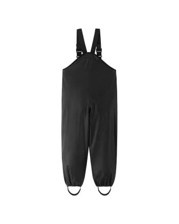 Pantaloni de ploaie pentru copii,  unisex, poliester reciclat, negru