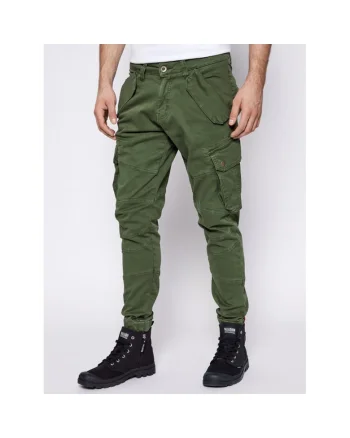 Pantaloni sport barbati,  bumbac, verde, 98% bumbac, 2% elastan, 29