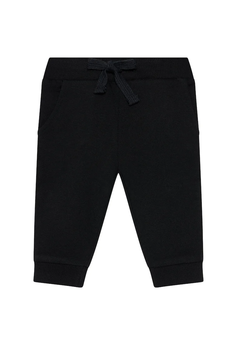 Pantaloni de trening pentru baieti,  Bumbac organic, Negru,