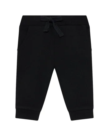 Pantaloni de trening pentru baieti,  Bumbac organic, Negru,