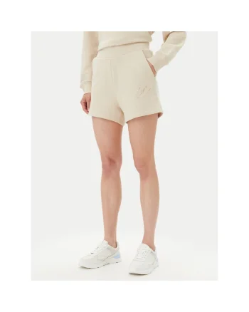Pantaloni sport dama,  bej, 76% bumbac, 24% modal