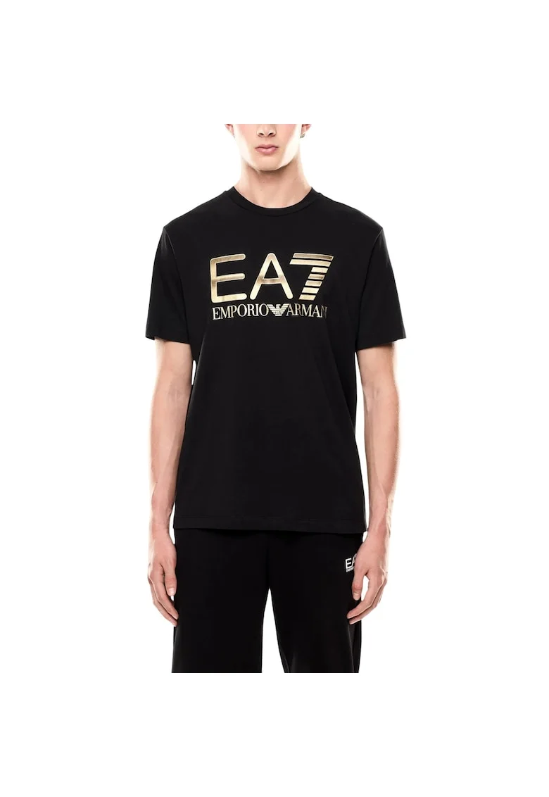 Tricou  EA7 Train Core Id M Big Logo S 55481, Auriu/Negru
