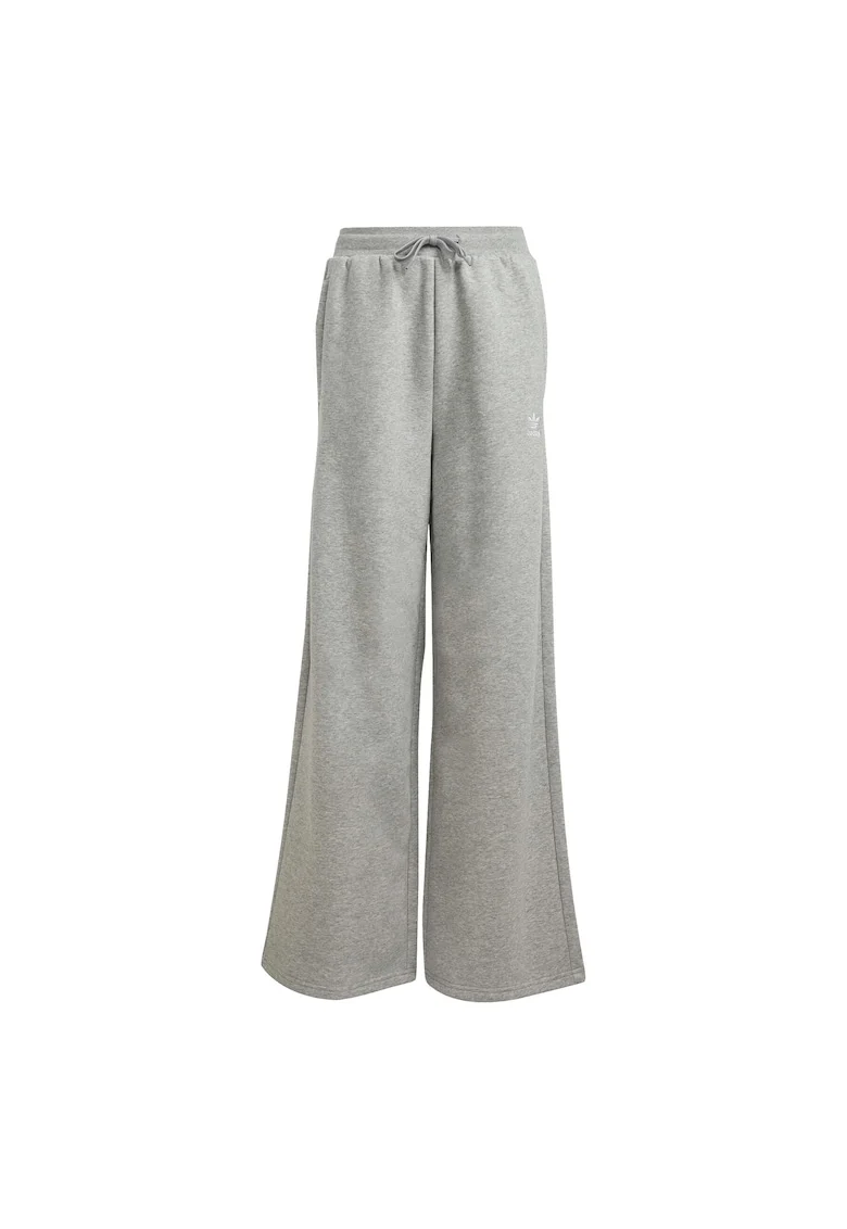 Pantaloni sport fete,  Gri, Bumbac/Poliester reciclat