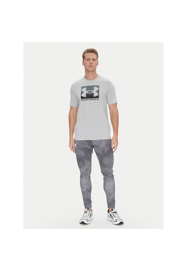 Tricou sport barbati,  gri, bumbac si poliester,
