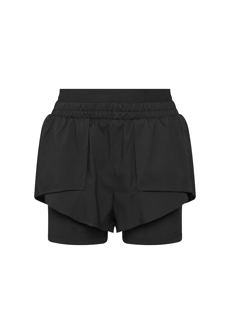 Pantaloni sport dama,  poliester reciclat, negru