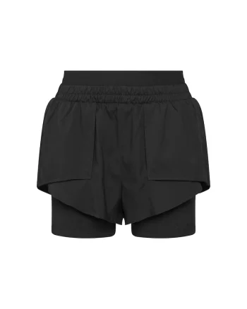 Pantaloni sport dama,  poliester reciclat, negru
