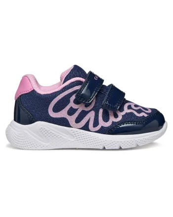 Pantofi sport copii,  sneakers, textil, sistem inchidere Velcro, albastru