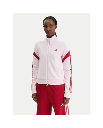 Bluza dama,  fermoar, roz, 53% bumbac, 47% poliester reciclat,