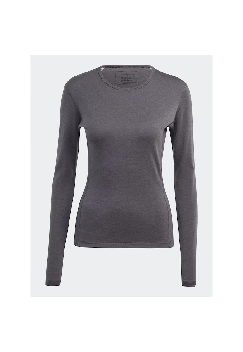 Bluza sport dama,  termoactiva, lana merinos, gri,