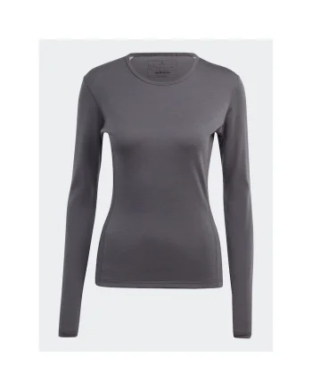 Bluza sport dama,  termoactiva, lana merinos, gri,