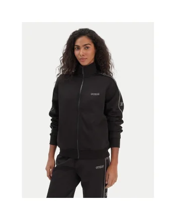 Bluza dama,  fermoar, negru, poliester,