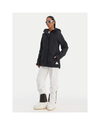 Geaca snowboard,  poliester, negru, pentru femei