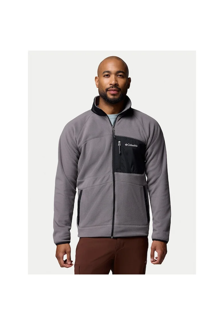 Bluza sport barbati,  gri, poliester reciclat