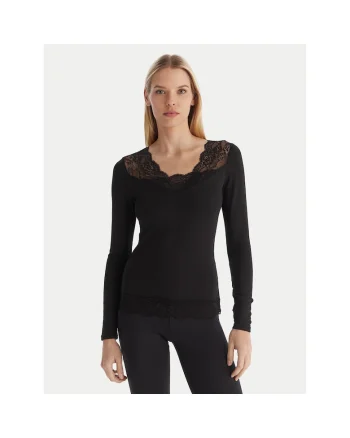 Bluza termoactiva dama,  negru, poliester