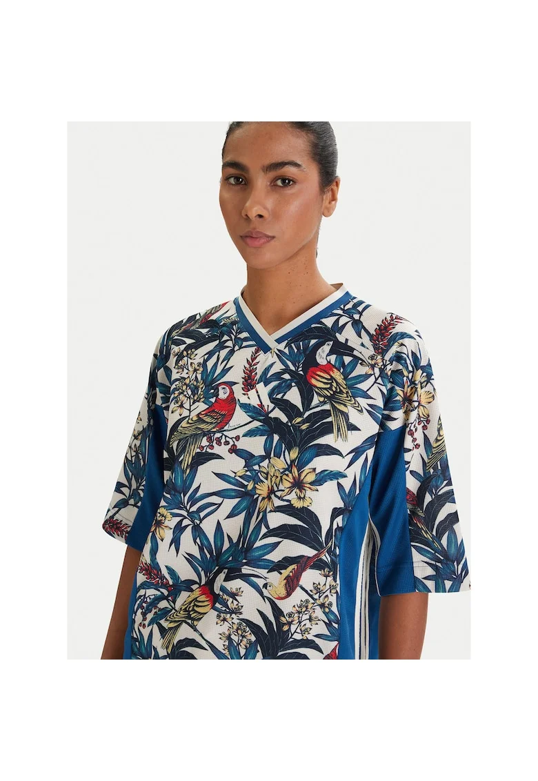 Tricou sport dama,  lejer, albastru, poliester reciclat