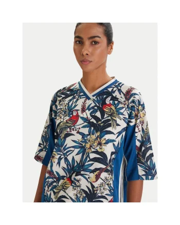 Tricou sport dama,  lejer, albastru, poliester reciclat