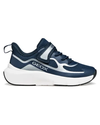 Pantofi sport copii,  albastru, sintetic si textil, sistem Velcro