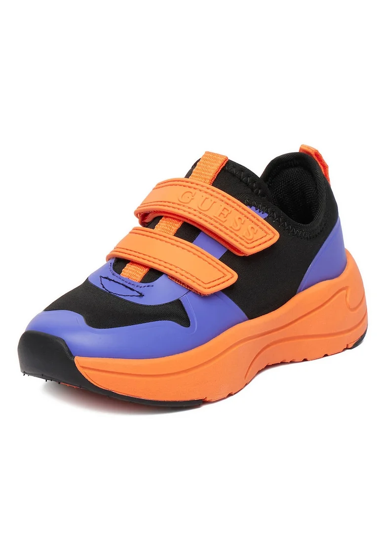 Pantofi sport copii,  textil, negru, inchidere velcro