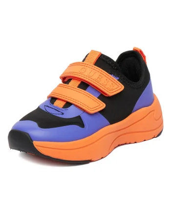 Pantofi sport copii,  textil, negru, inchidere velcro