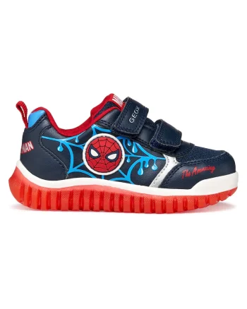 Pantofi sport copii,  piele ecologica, velcro, albastru,