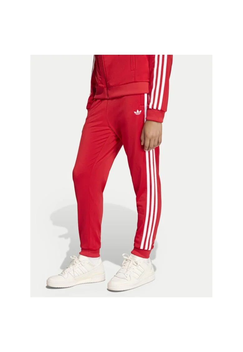 Pantaloni copii,  unisex, rosu, poliester reciclat