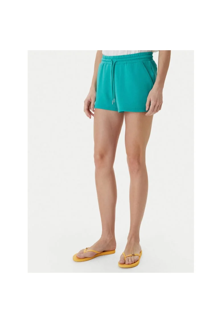 Pantaloni sport dama,  verde, 68% modal, 29% poliester, 3% elastan