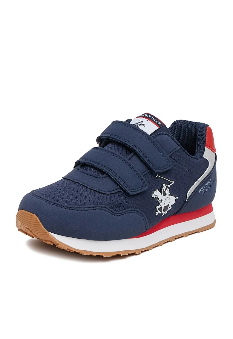 Pantofi sport copii,  velcro, albastru, sintetic