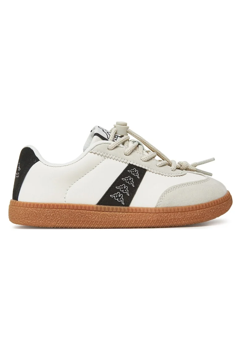 Pantofi sport copii,  bej/alb, material sintetic, ajustabil