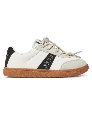 Pantofi sport copii,  bej/alb, material sintetic, ajustabil